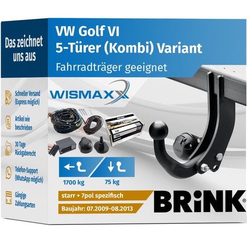 Anhängerkupplung für golf - anhÄngerkupplung,