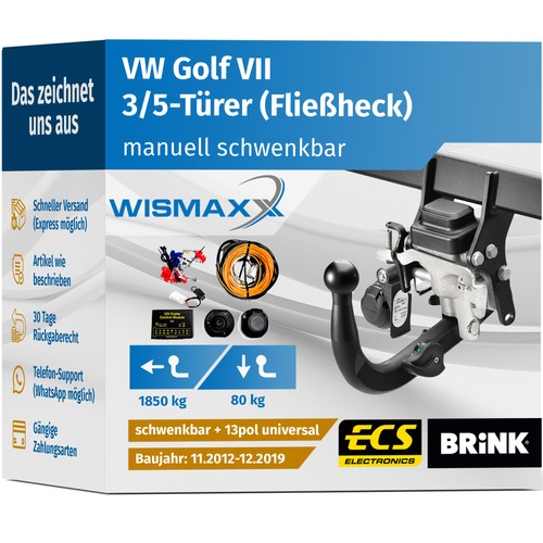 Anhängerkupplung für golf - vw,