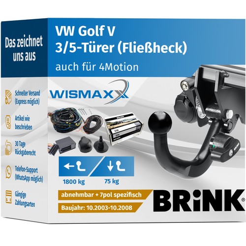 Anhängerkupplung für golf - für, vw