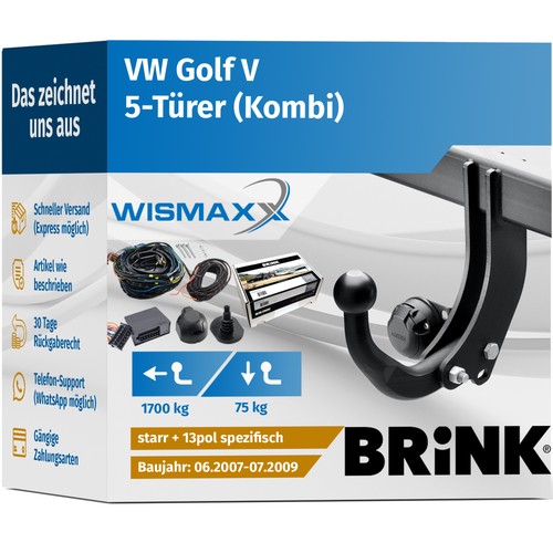 Anhängerkupplung für golf - anhÄngerkupplung, vw