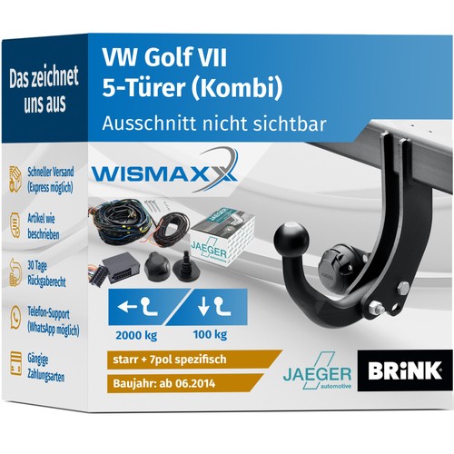 Anhängerkupplung für golf - anhÄngerkupplung, vw