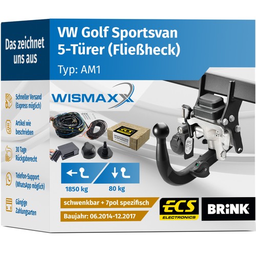 Anhängerkupplung für golf - vw,
