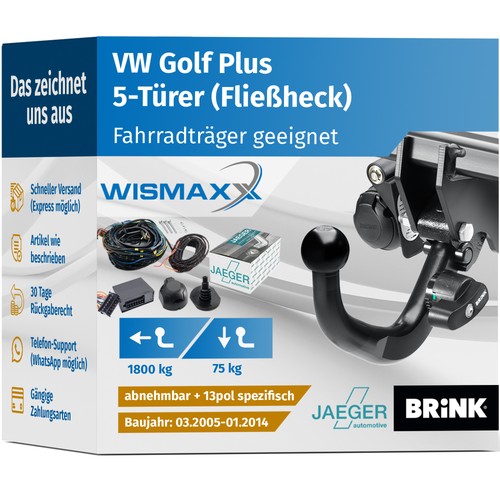 Anhängerkupplung für golf - anhÄngerkupplung,