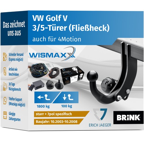 Anhängerkupplung für golf - anhÄngerkupplung,