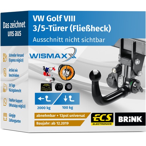 Anhängerkupplung für golf - für, vw