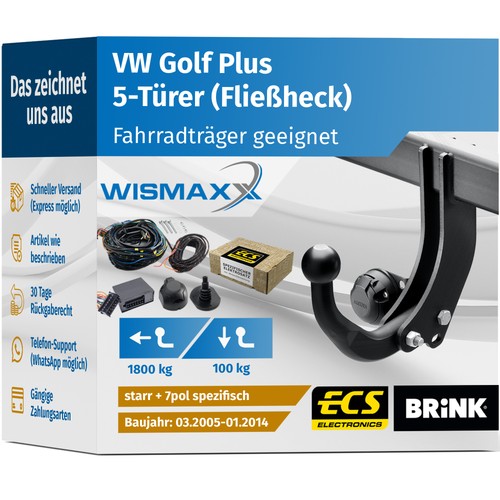 Anhängerkupplung für golf - anhÄngerkupplung, vw