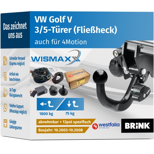 Anhängerkupplung für golf - für, vw