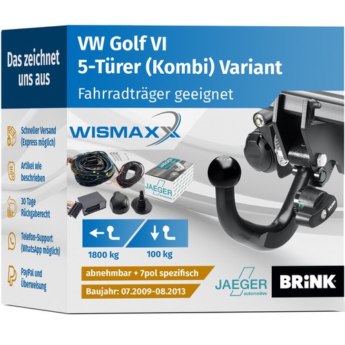 Anhängerkupplung für golf - anhÄngerkupplung,