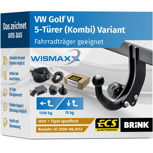 Anhängerkupplung für golf - vw,