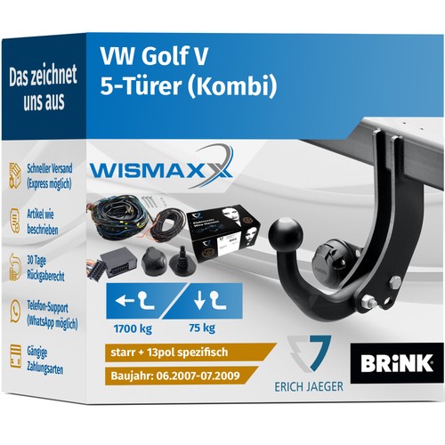 Anhängerkupplung für golf - für,