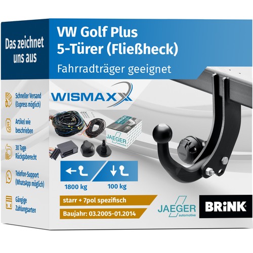 Anhängerkupplung für golf - für,