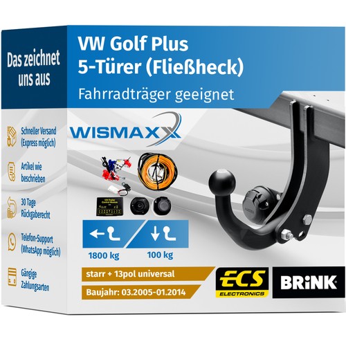 Anhängerkupplung für golf - anhÄngerkupplung, vw