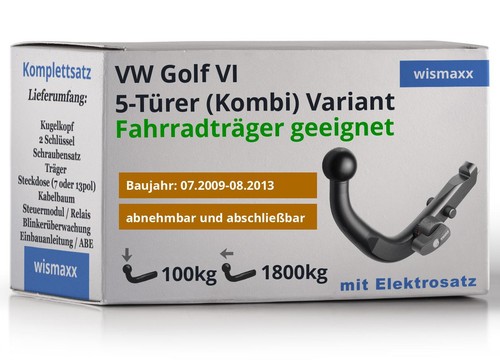 Anhängerkupplung für golf - anhÄngerkupplung, vw