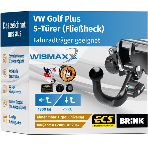 Anhängerkupplung für golf - für, vw